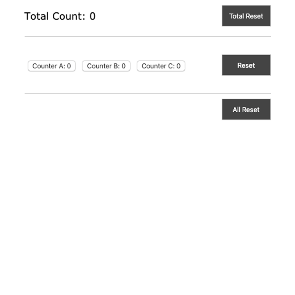 カウンターボタン